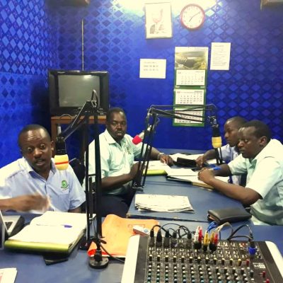 NDA team at Rock Mambo FM 106.8 in Tororo